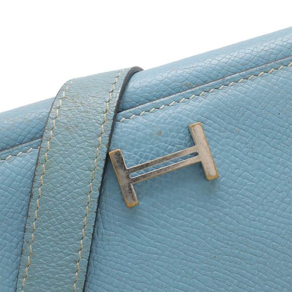 Hermès Béarn Blue Leather Wallet  (Pre-Owned) - Picture 4 of 10